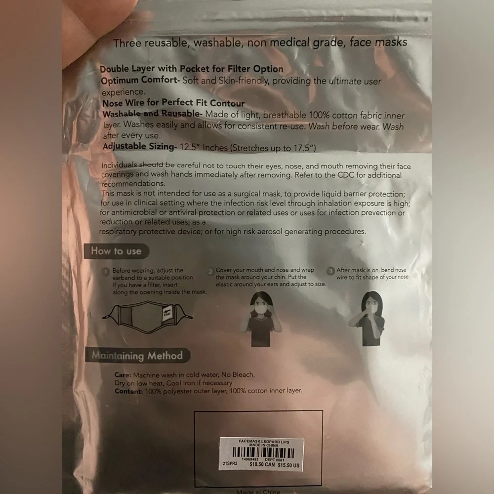 Torrid - Reusable Face masks